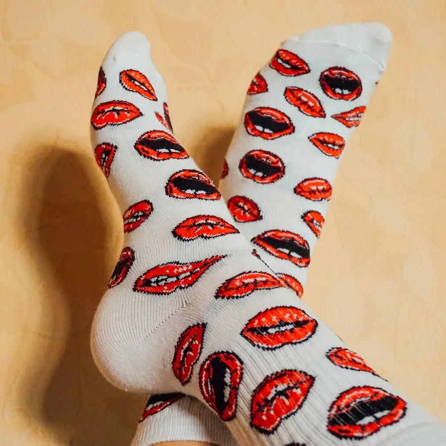 BOTIQ Crew Socks Lips 2-pack — foto 1