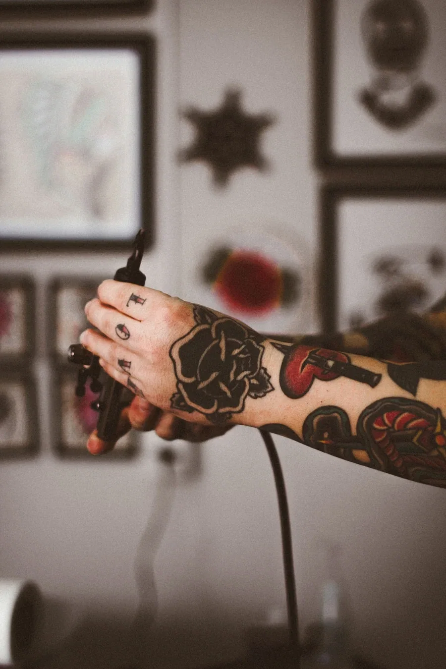 Blackwork na ruce